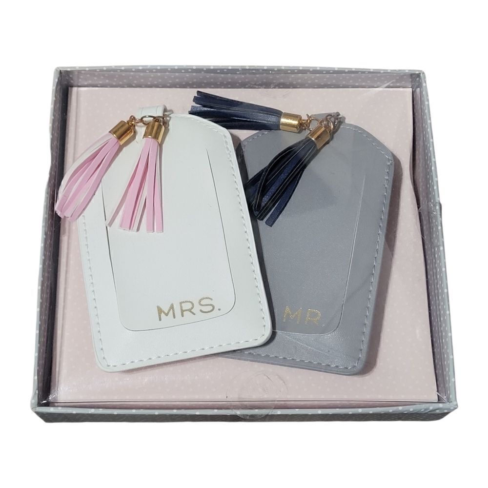 Mr. & Mrs. Luggage tag set